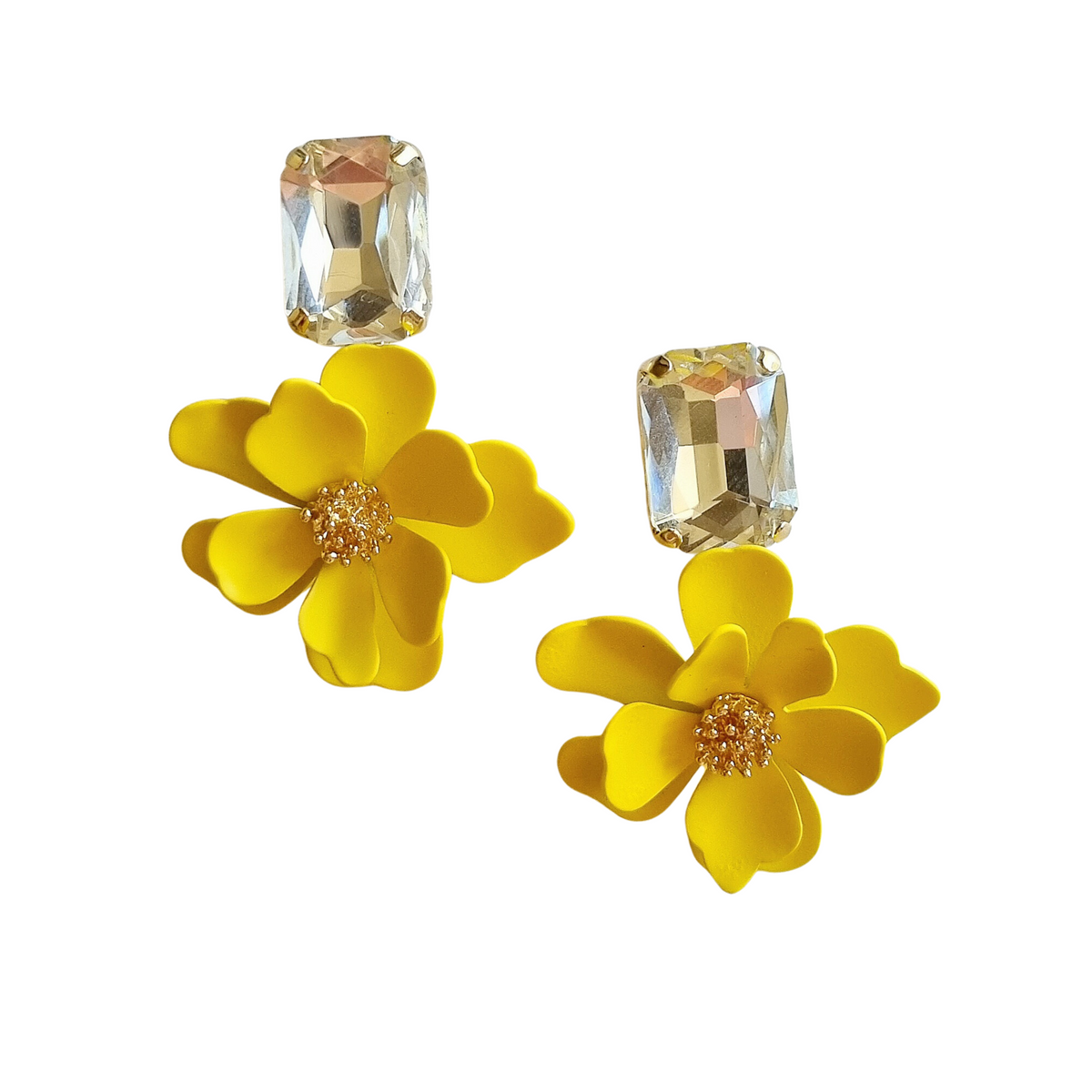 Zoda - Eliana Flower Earring - Yellow