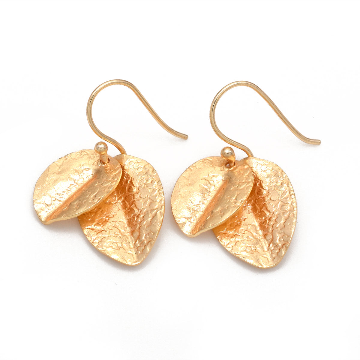 Gemma Earring - Double Leaf - Gold Plated