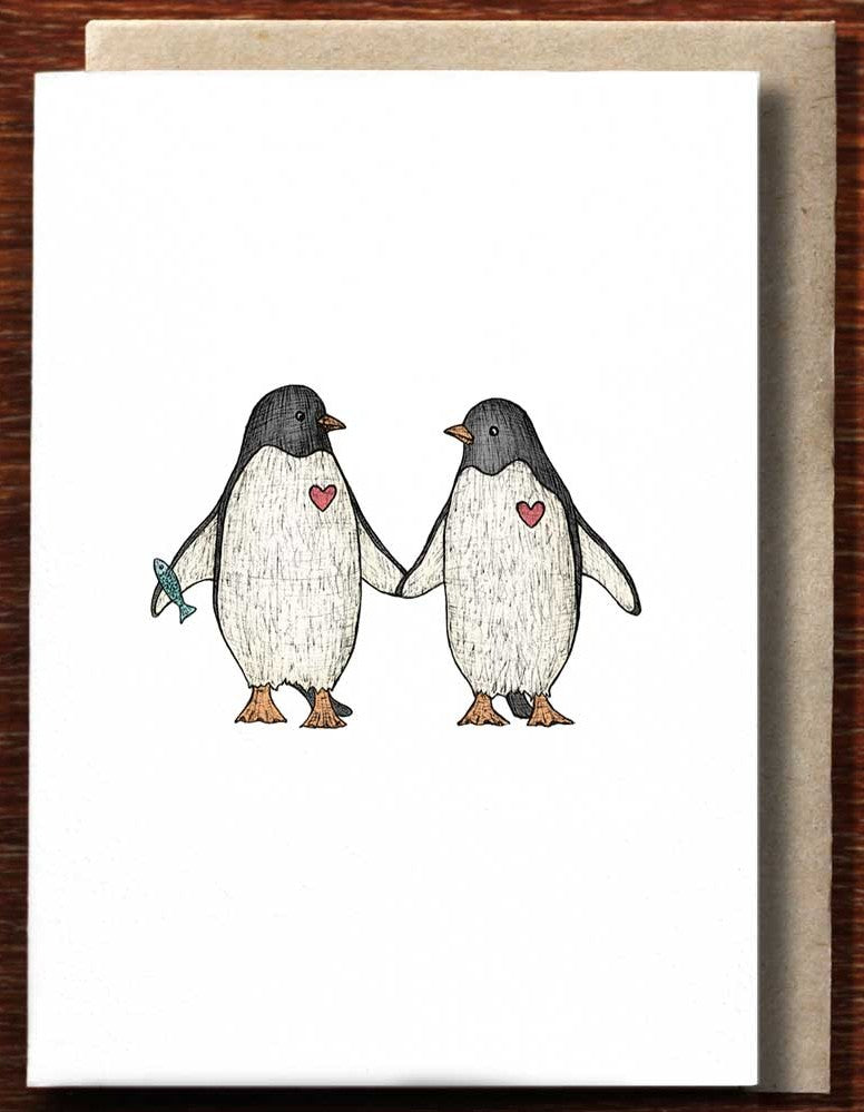 Nonsense Maker Card - Penguin Love