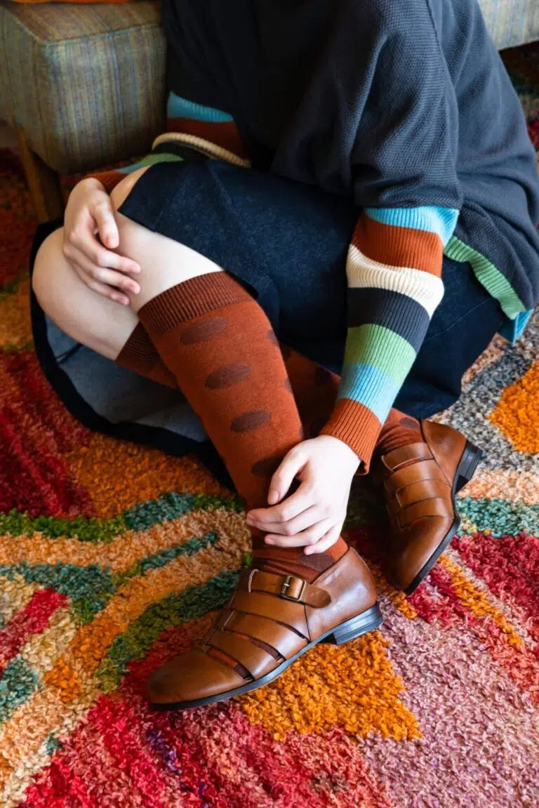 Tightology – Yayoi Paprika Merino Wool Socks