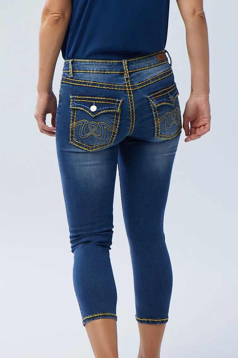 New London Jeans  - Chelsea - 7/8 Yellow