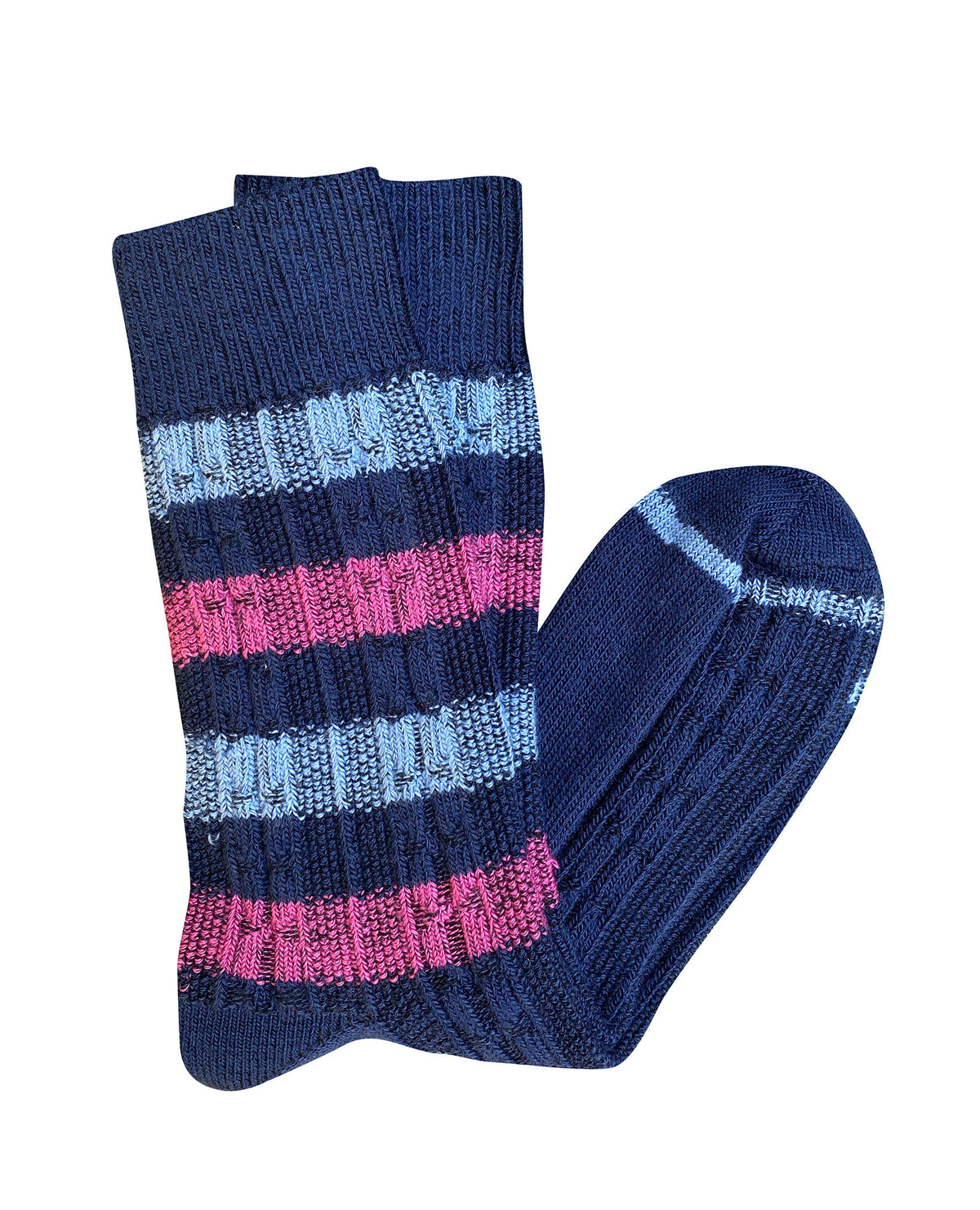 Tightology – Chunky Cable Blue Socks