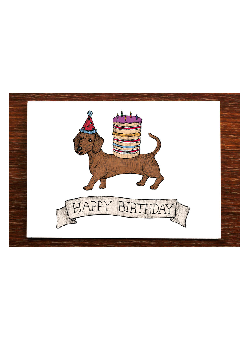 Nonsense Maker Card - Sausage Doggy
