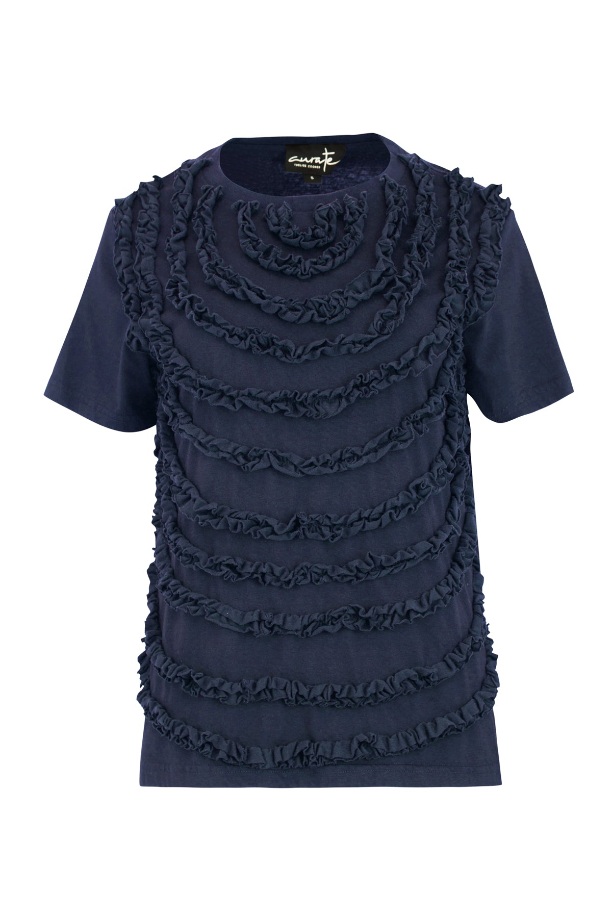Curate - Ruffle it Up Top - Black