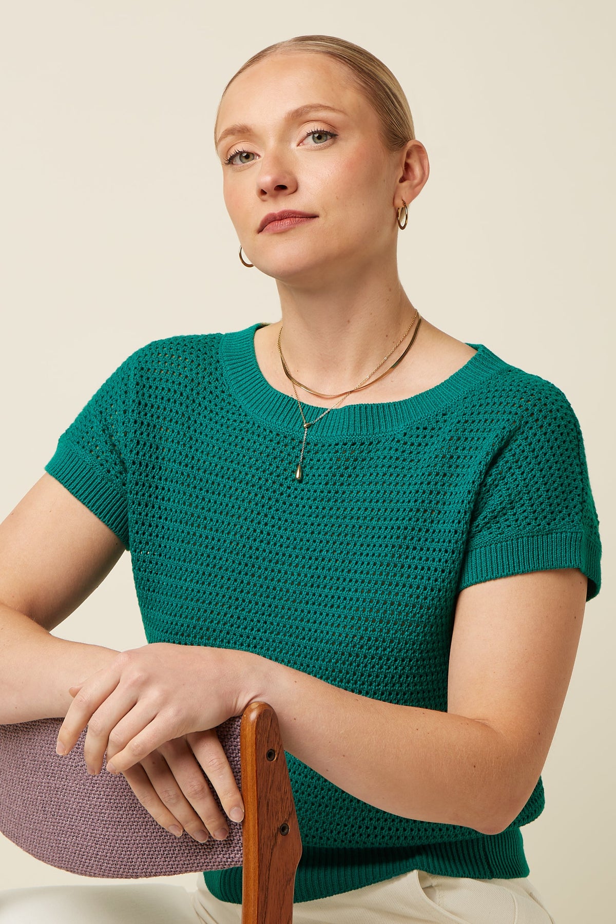 King Louie - Boatneck Top - Soleil Green