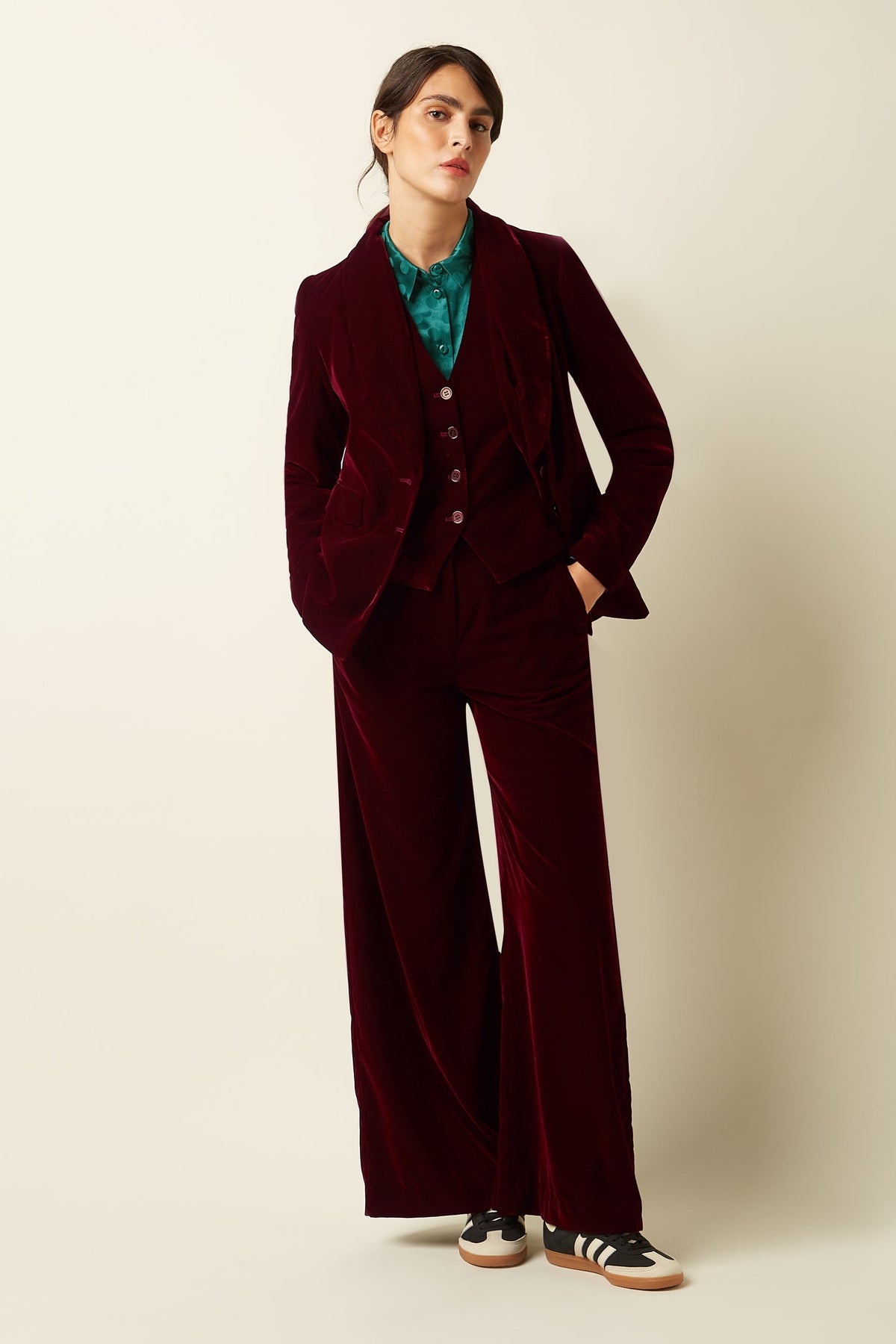 King Louie -  Pepper Pant Velvet - Red