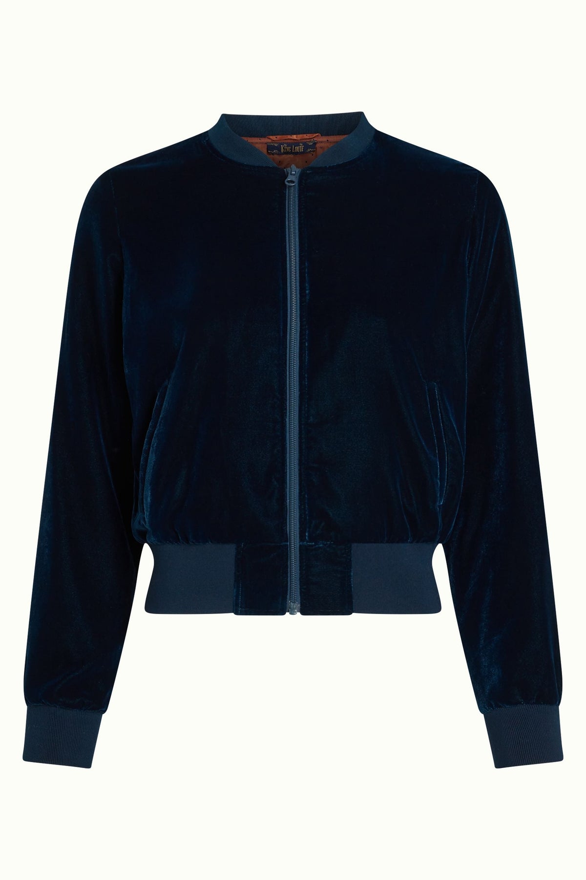 King Louie - Bessie Jacket Gamine Velvet - Pond Blue