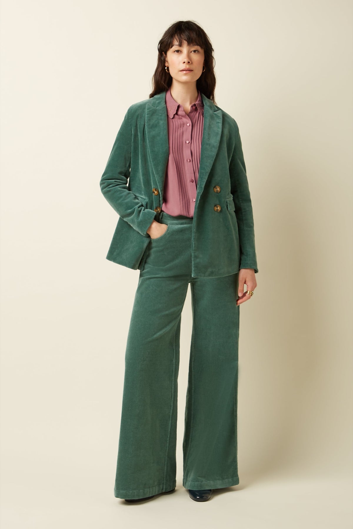 King Louie - Tina Blazer Corduroy - Green