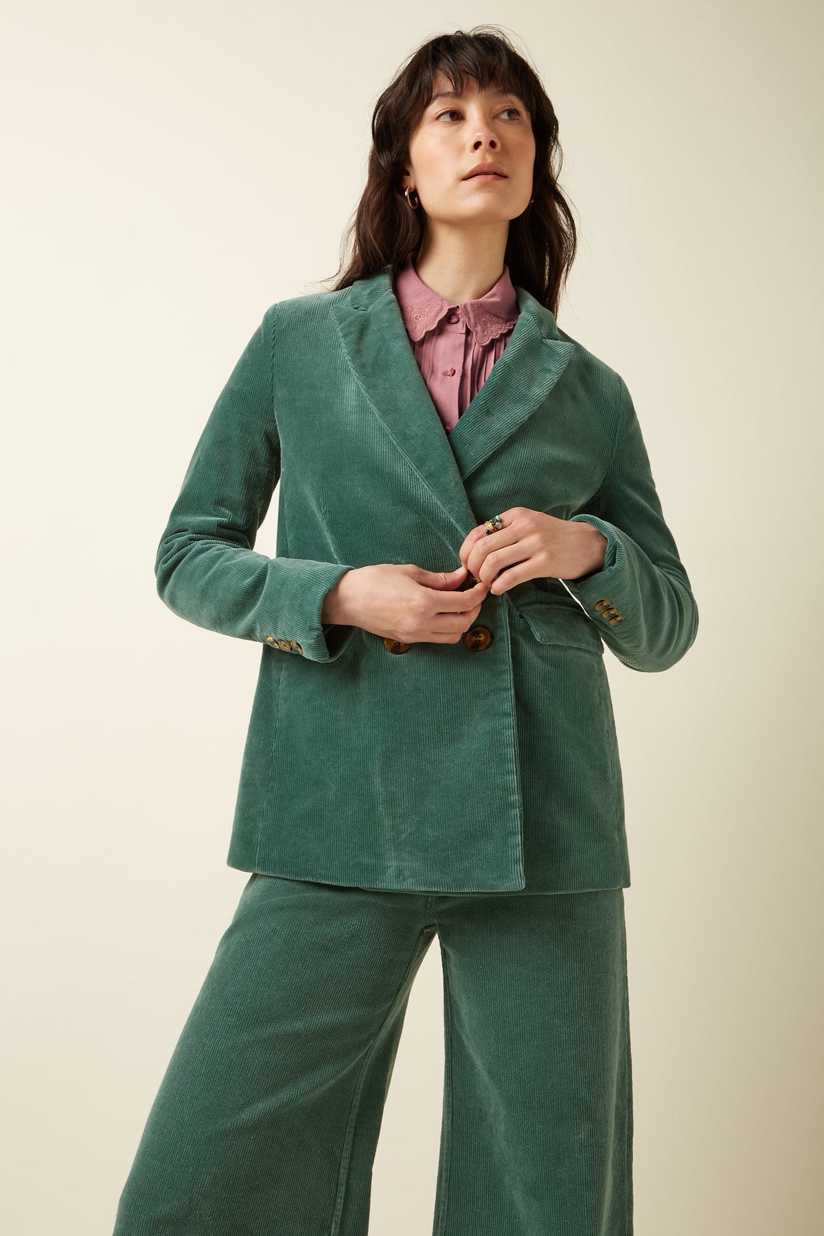 King Louie - Tina Blazer Corduroy - Green