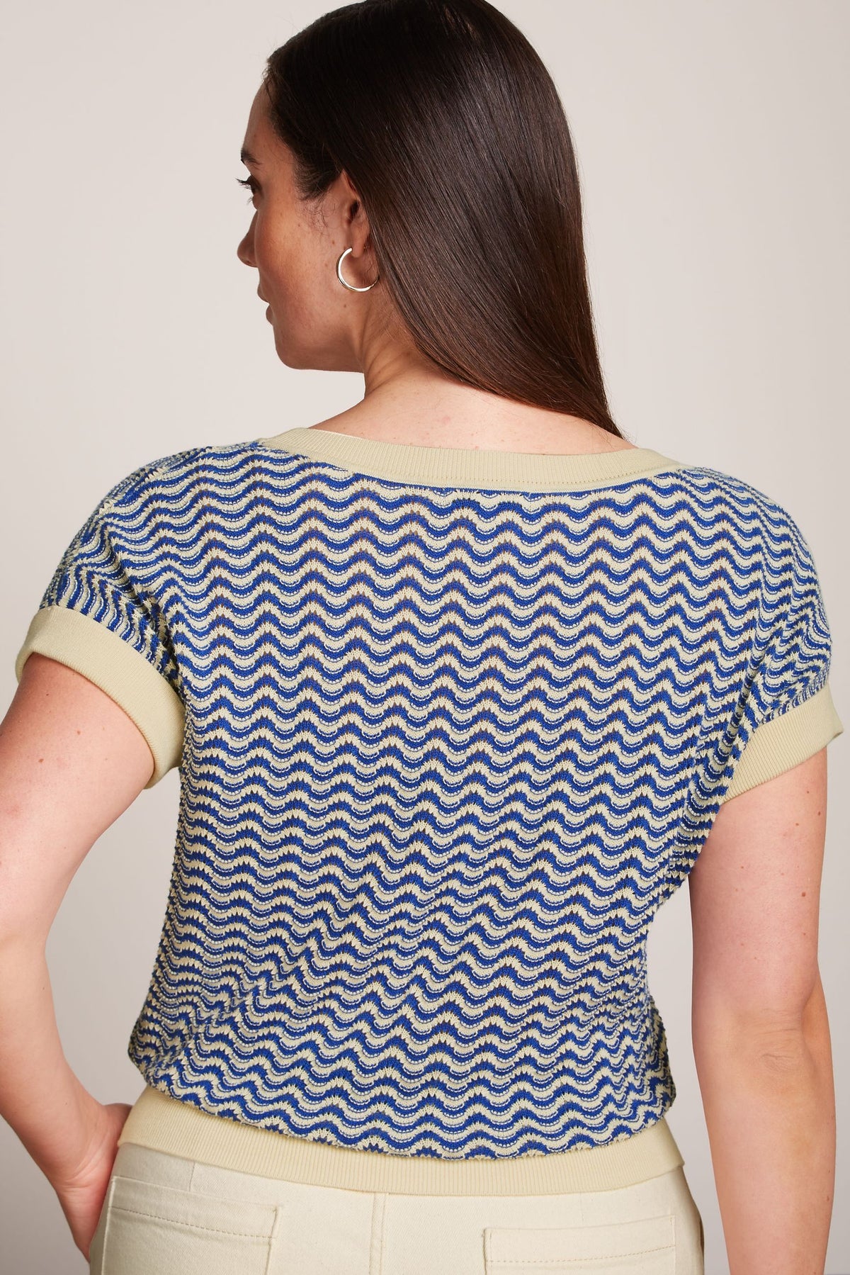 King Louie - Boatneck Top - Tide Blue