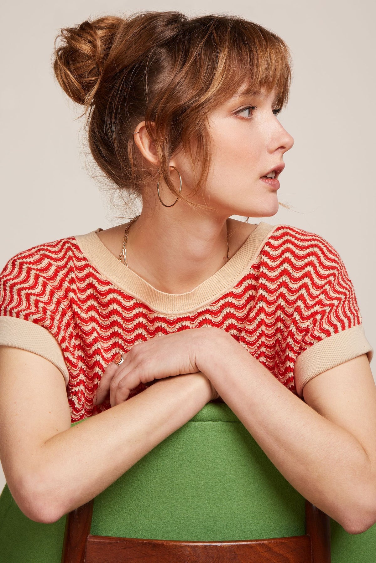 King Louie - Boatneck Top - Tide Red