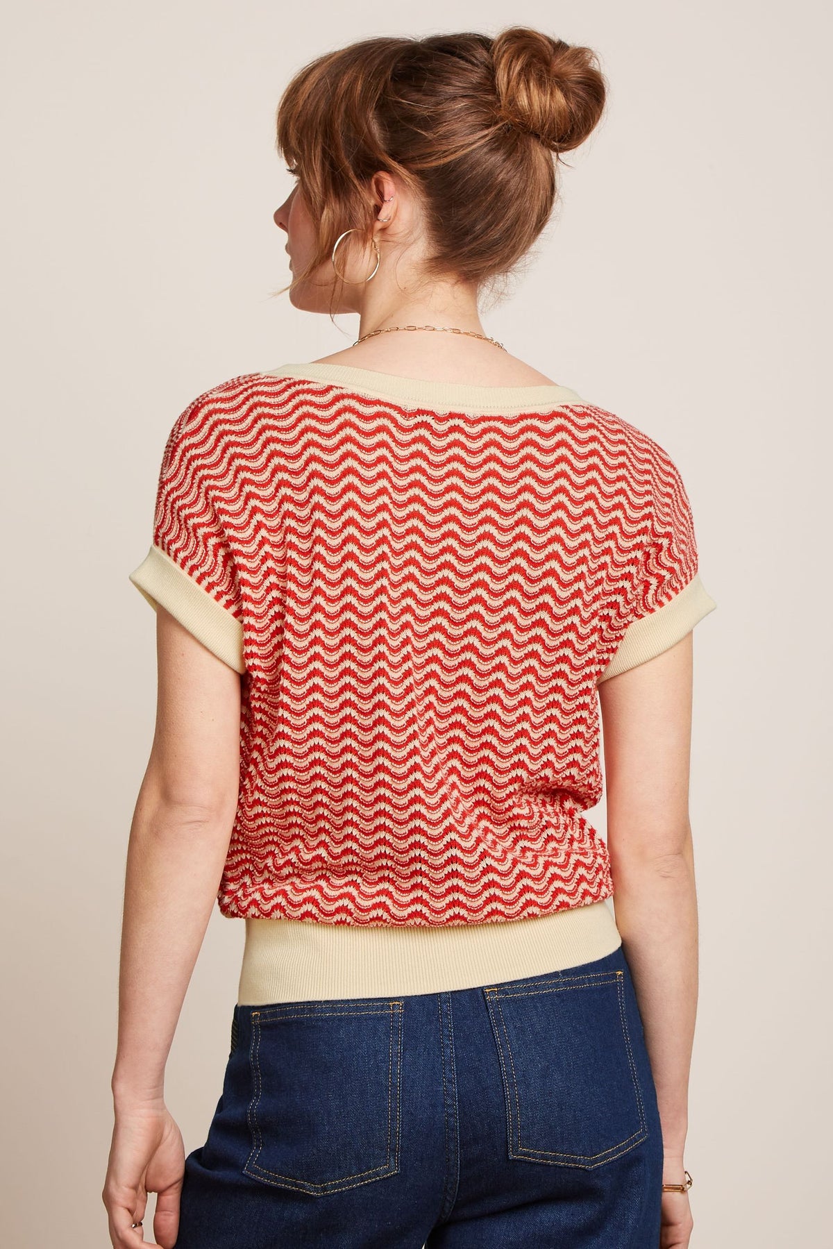 King Louie - Boatneck Top - Tide Red