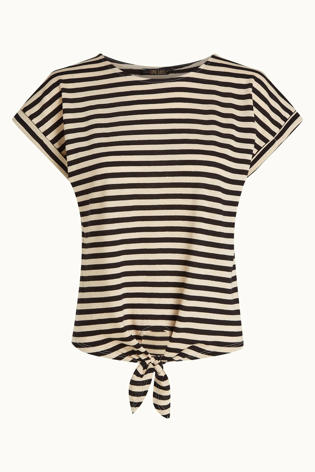 King Louie - Aria Knot Top -  Chopito Stripe Black