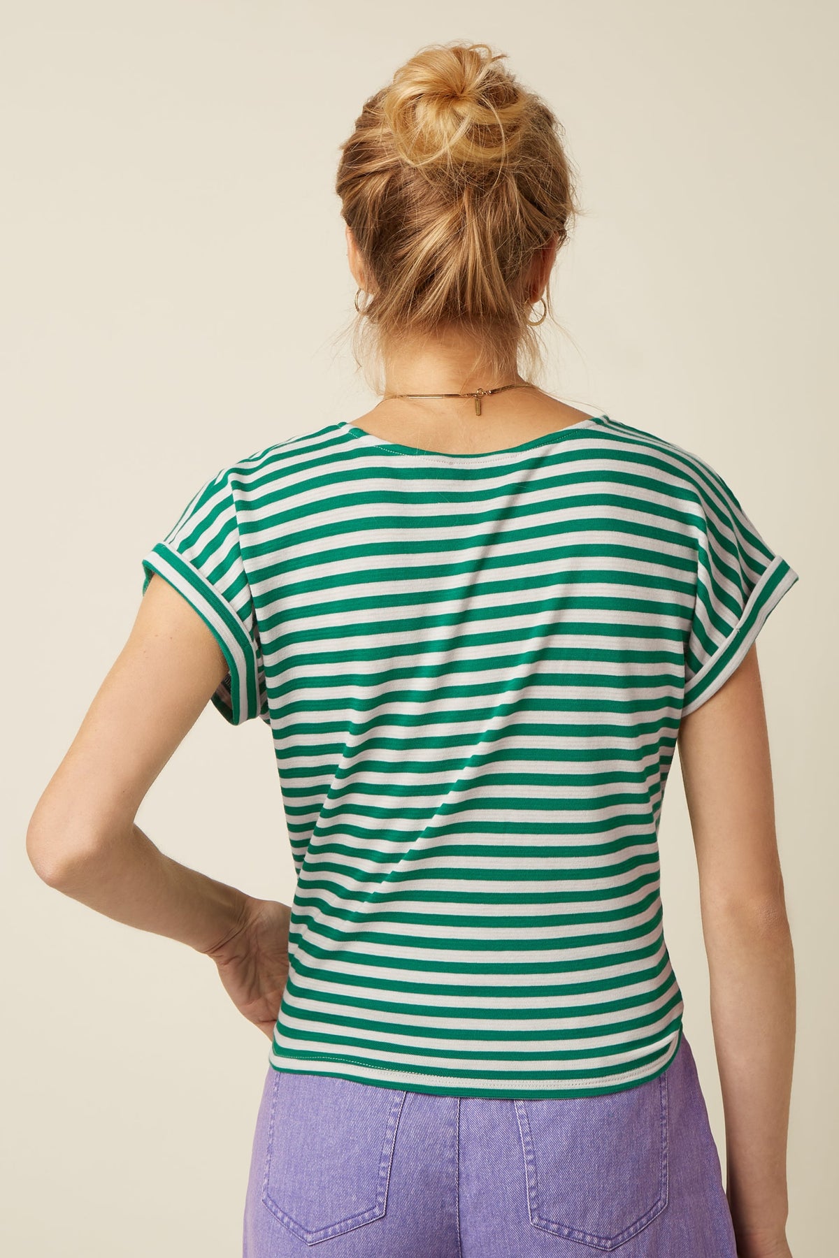 King Louie - Aria Knot Top -  Green