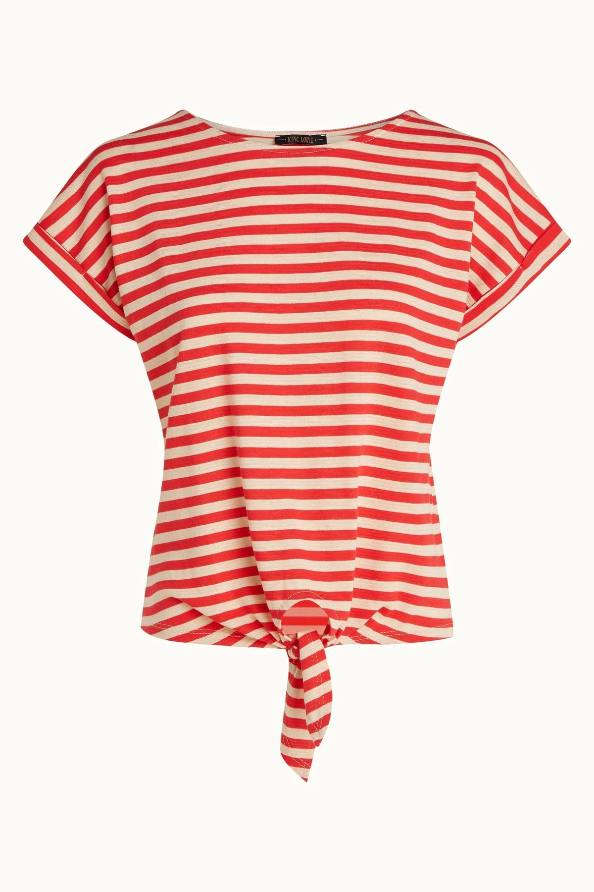 King Louie - Aria Knot Top -  Chopito Stripe Red
