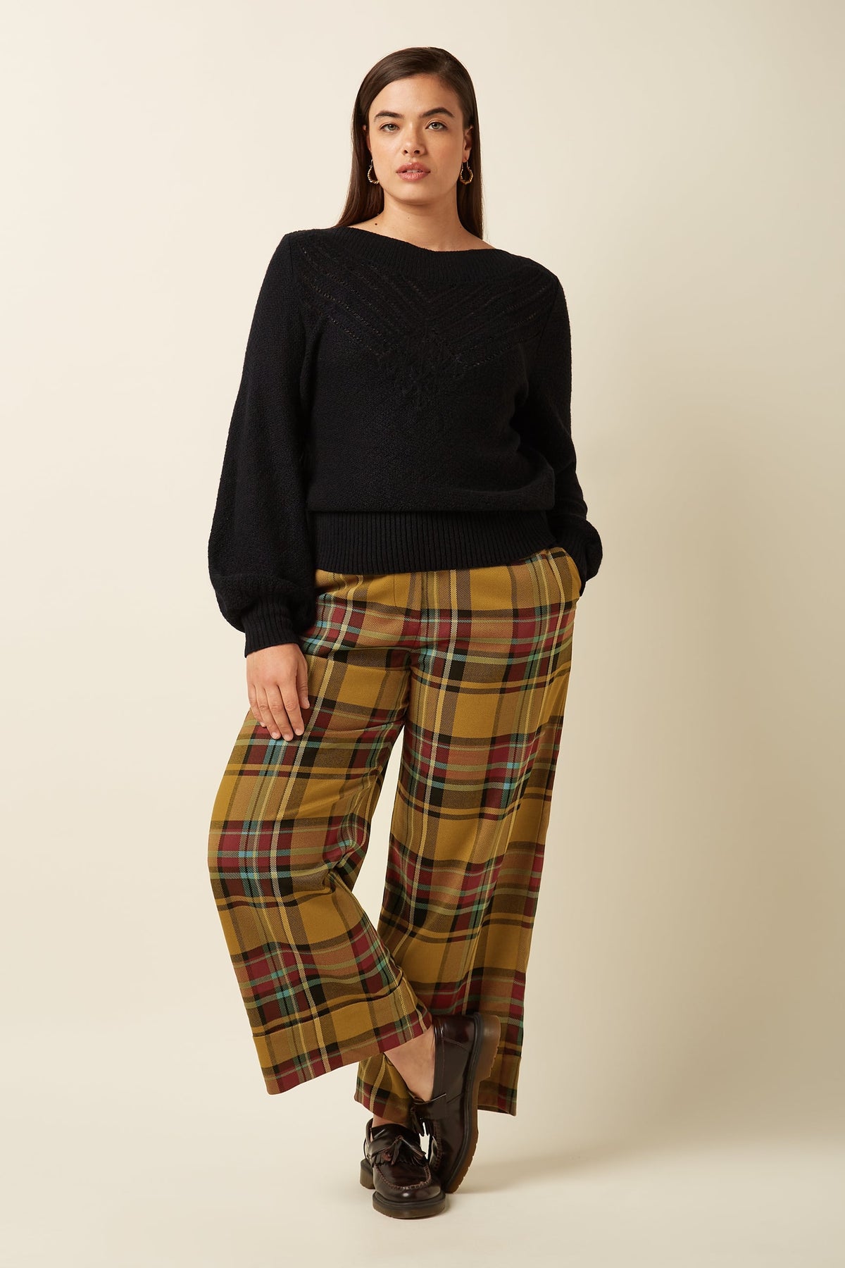 King Louie -  Federica Cuff Pants - Caroll Check