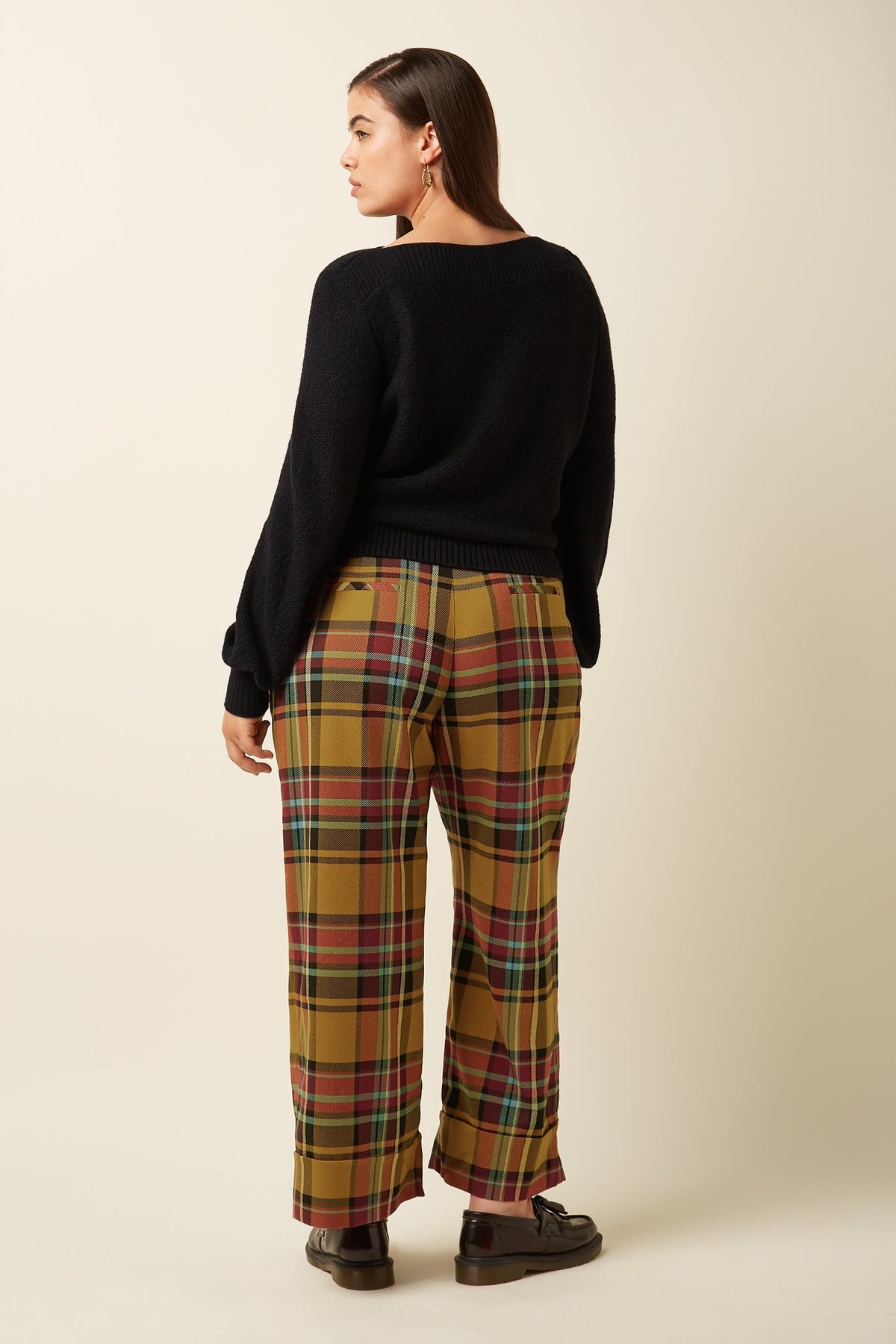 King Louie -  Federica Cuff Pants - Caroll Check
