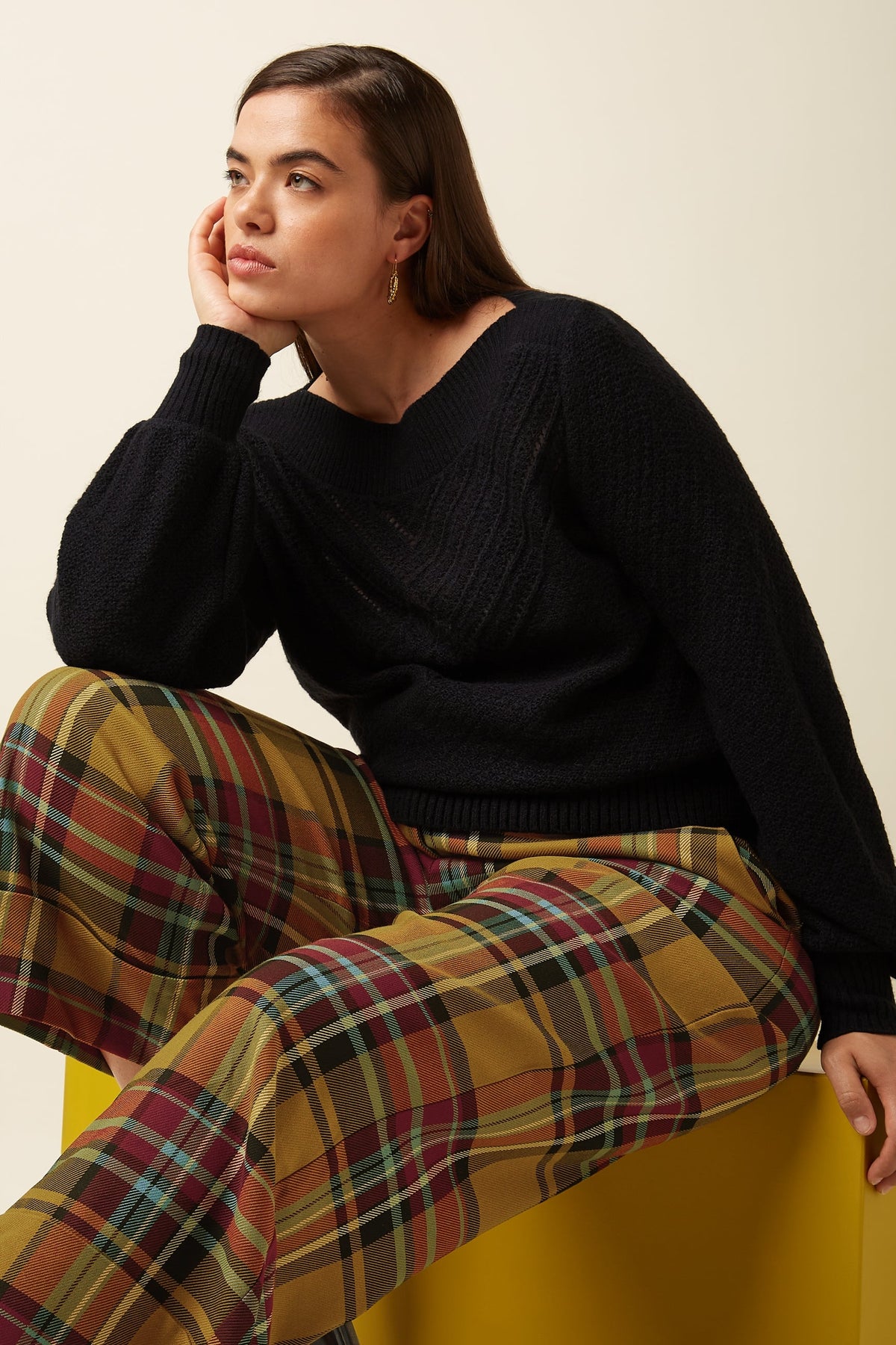 King Louie -  Federica Cuff Pants - Caroll Check