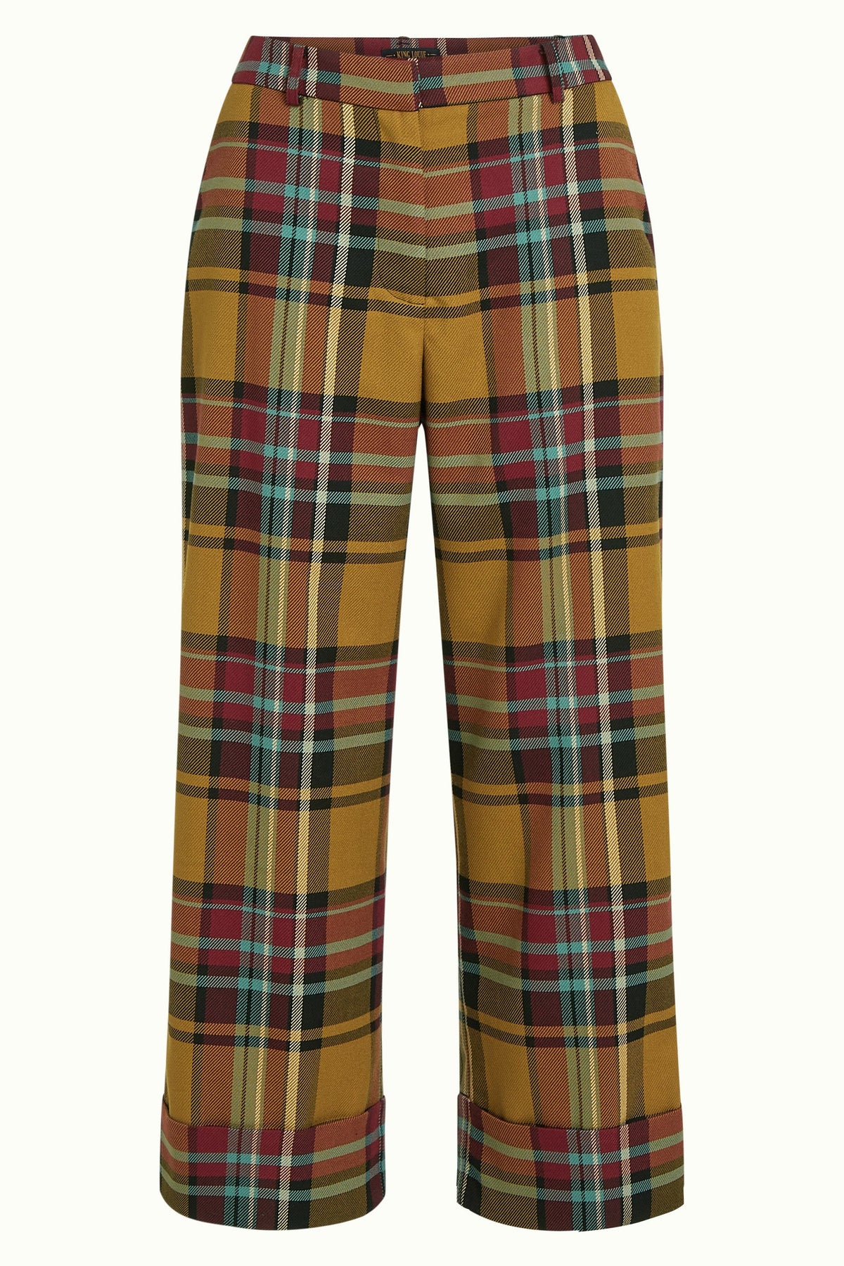 King Louie -  Federica Cuff Pants - Caroll Check