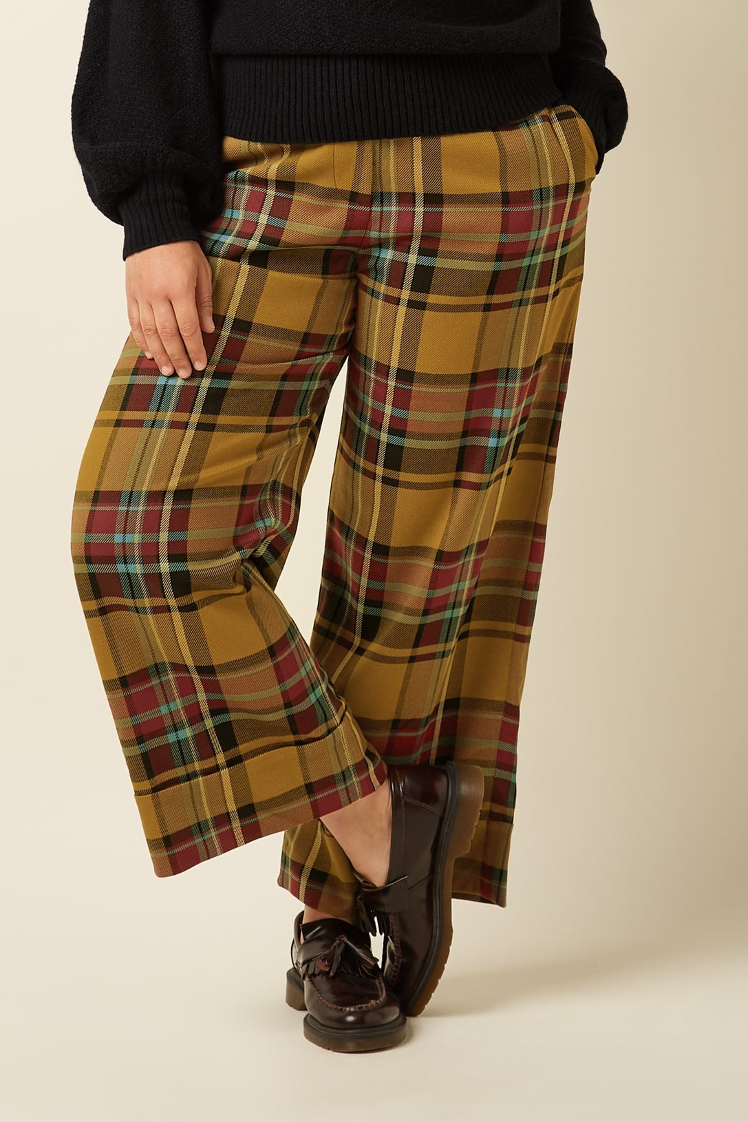 King Louie -  Federica Cuff Pants - Caroll Check