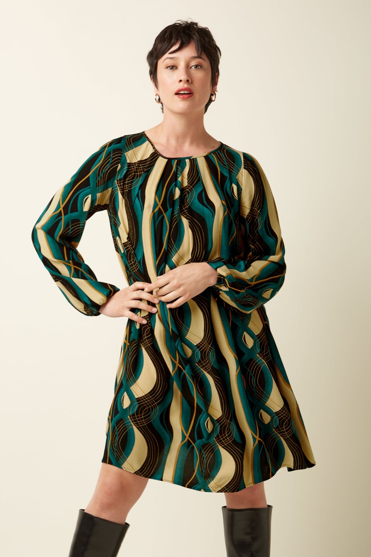 King Louie - Laura Pleat Dress - Elysse