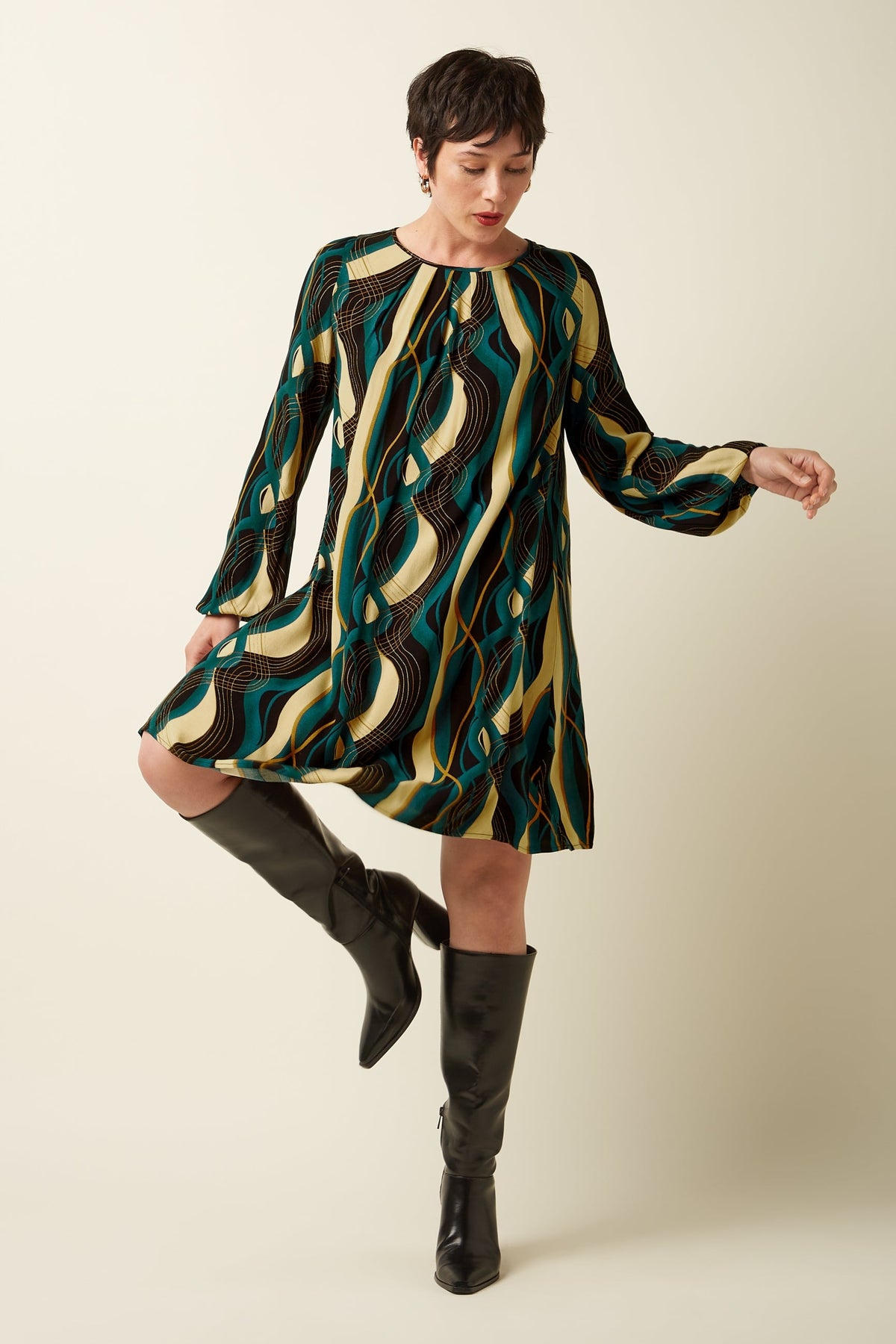 King Louie - Laura Pleat Dress - Elysse