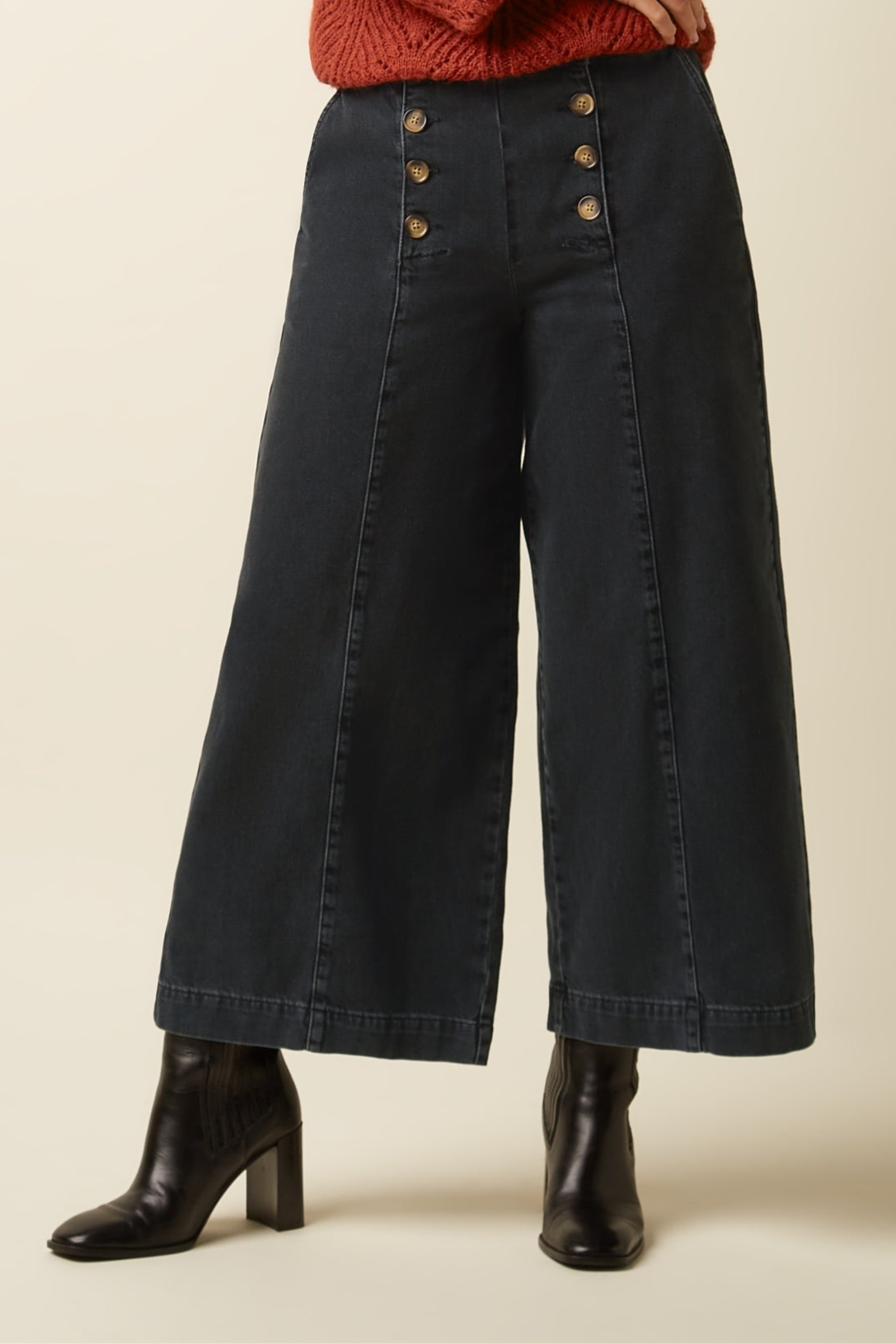 King Louie - Melody Sailor Pants - Dark Denim