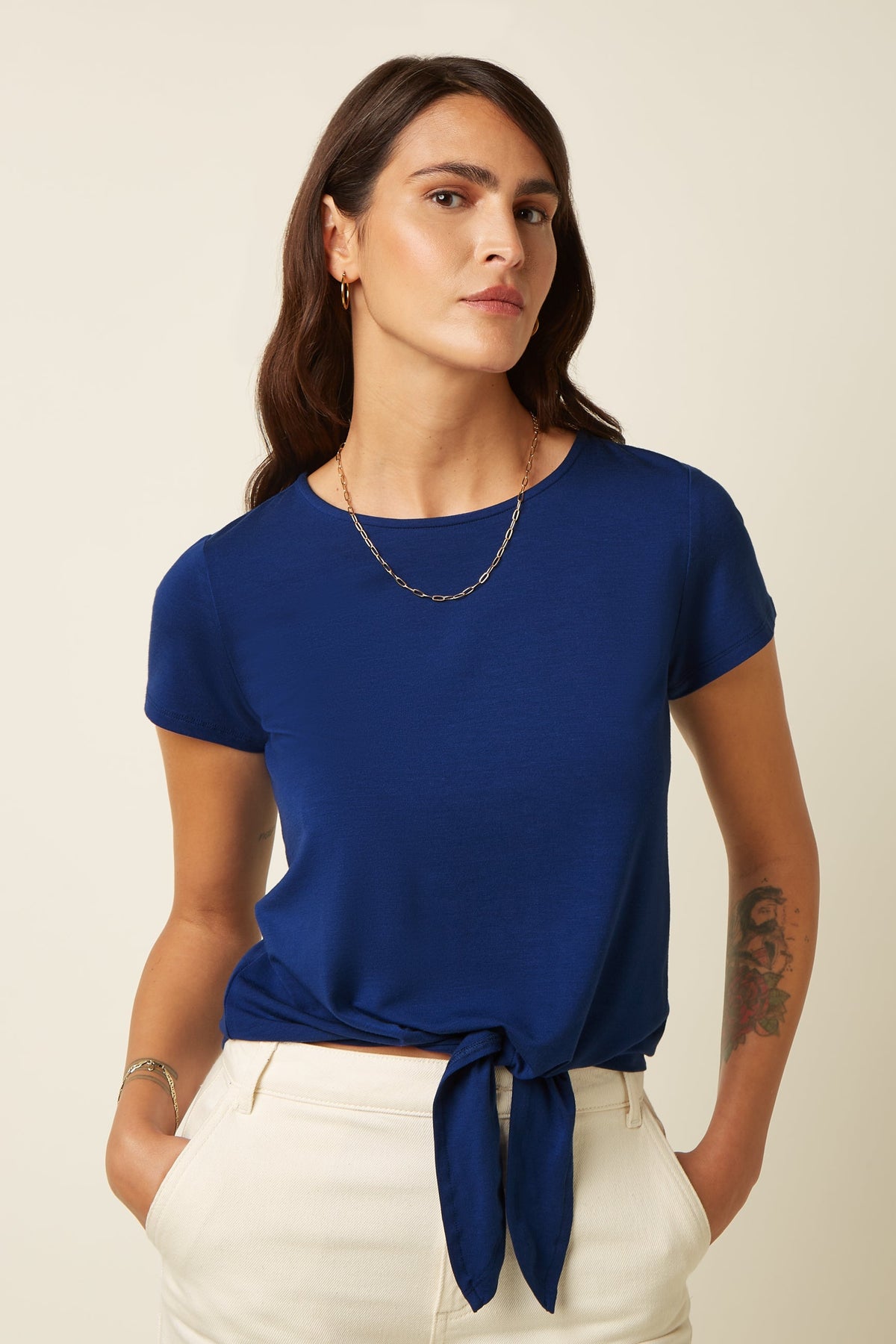 King Louie - Knot Shirt - Tulum Blue