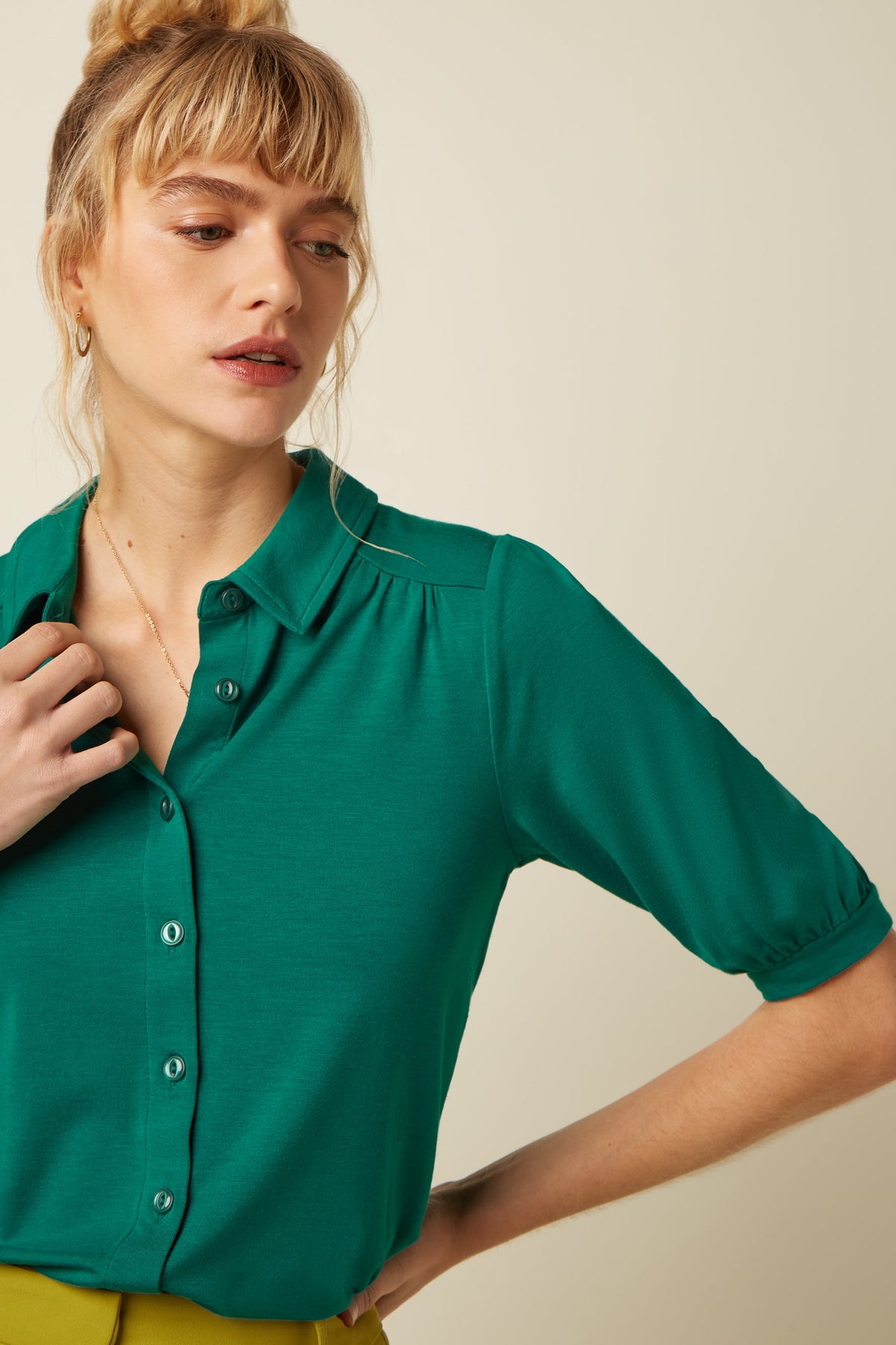 King Louie - Carina Blouse - Tulum Green