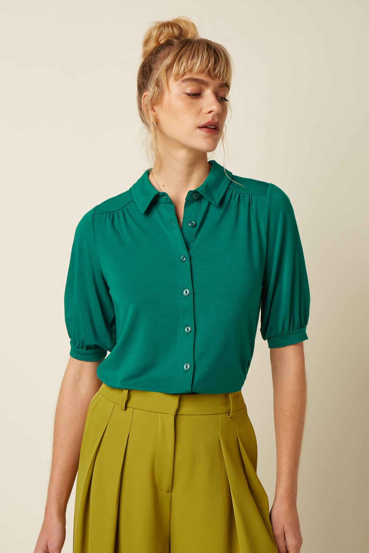 King Louie - Carina Blouse - Tulum Green