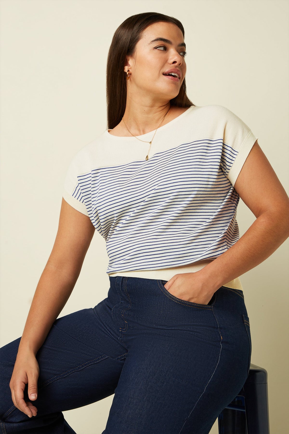 King Louie - Lina Top - D'Oleron Blue