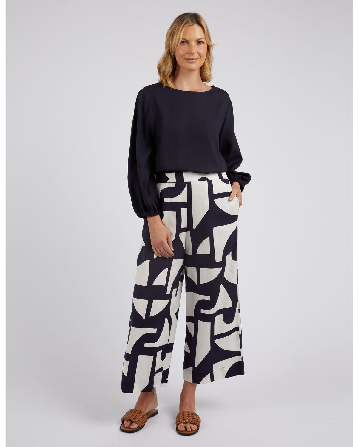 Elm - Dali Abstract Pant - Midnight