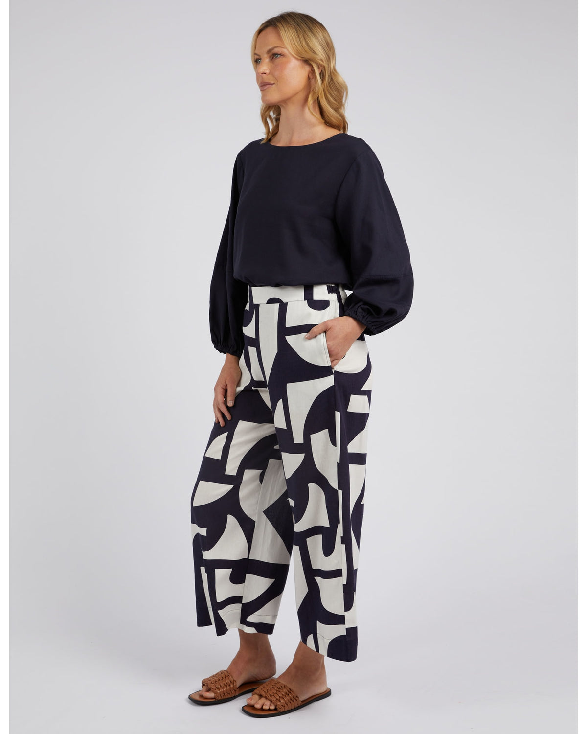 Elm - Dali Abstract Pant - Midnight