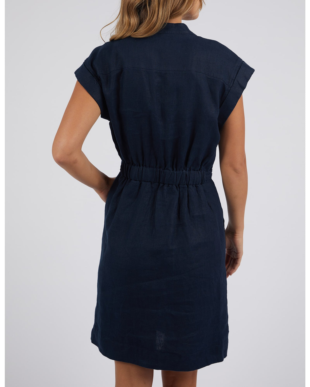 Foxwood - Harlow Linen Dress - Navy