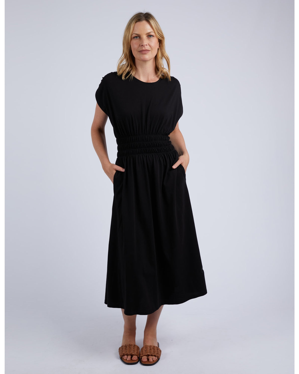 Elm - Nelle Cotton Jersey Dress - Black