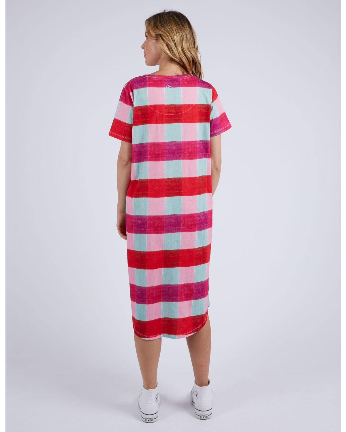 Elm - Monaco Tee Dress - Red Check