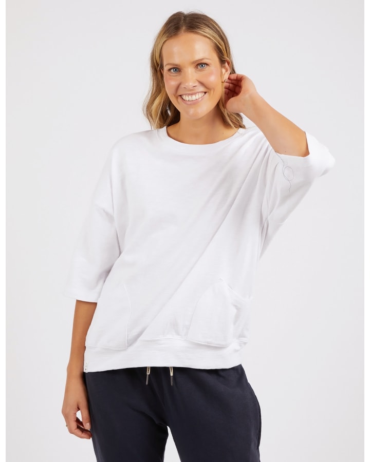 Elm - Mazie Sweat - White