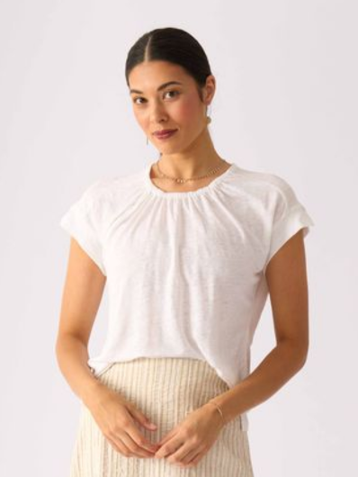 Foil  - Glowing Places Top - White