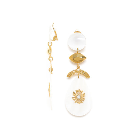Franck Herval - ELLEN shell drop earrings