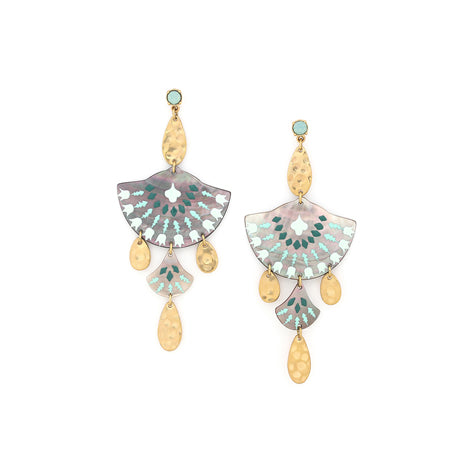 Franck Herval -  TALULAH - Shell Post Earrings