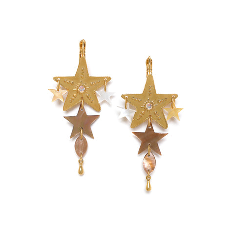 Franck Herval - ESTRELLA french hooks with star dangles