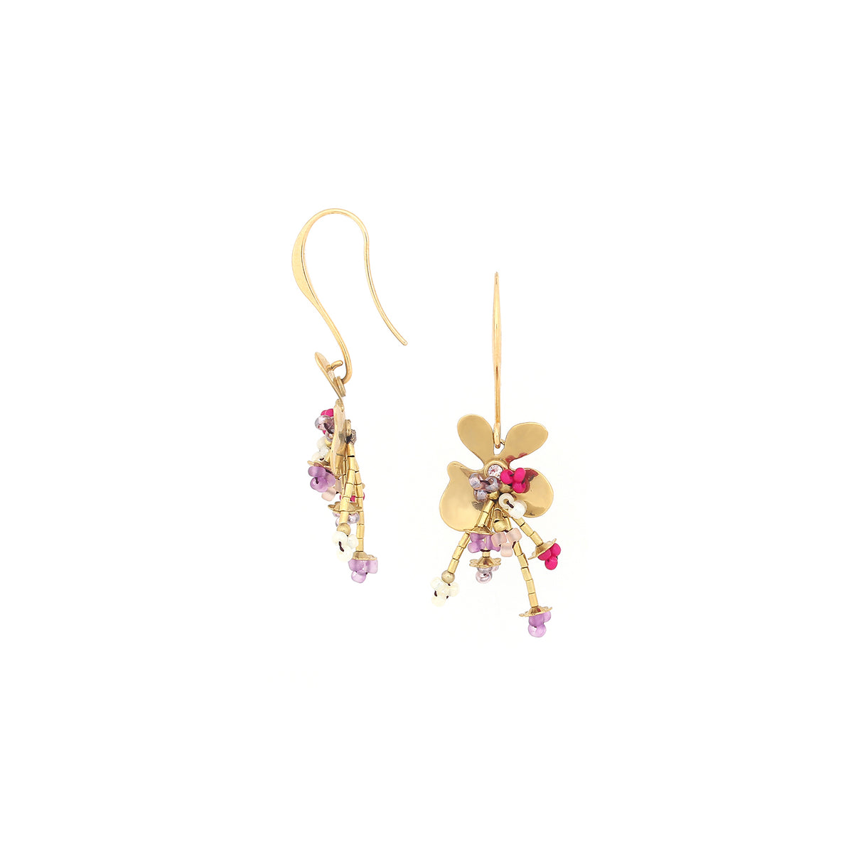 Franck Herval -  ESTELLE Floral Hook Earrings