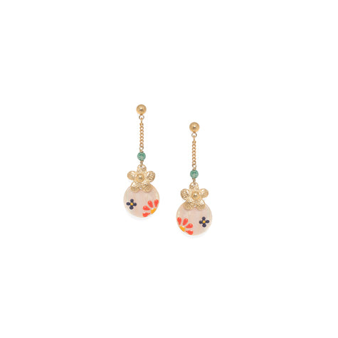 Franck Herval - ROSALIE small ball post pendant earrings