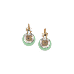 Franck Herval - GISELE Disc french hook - Green
