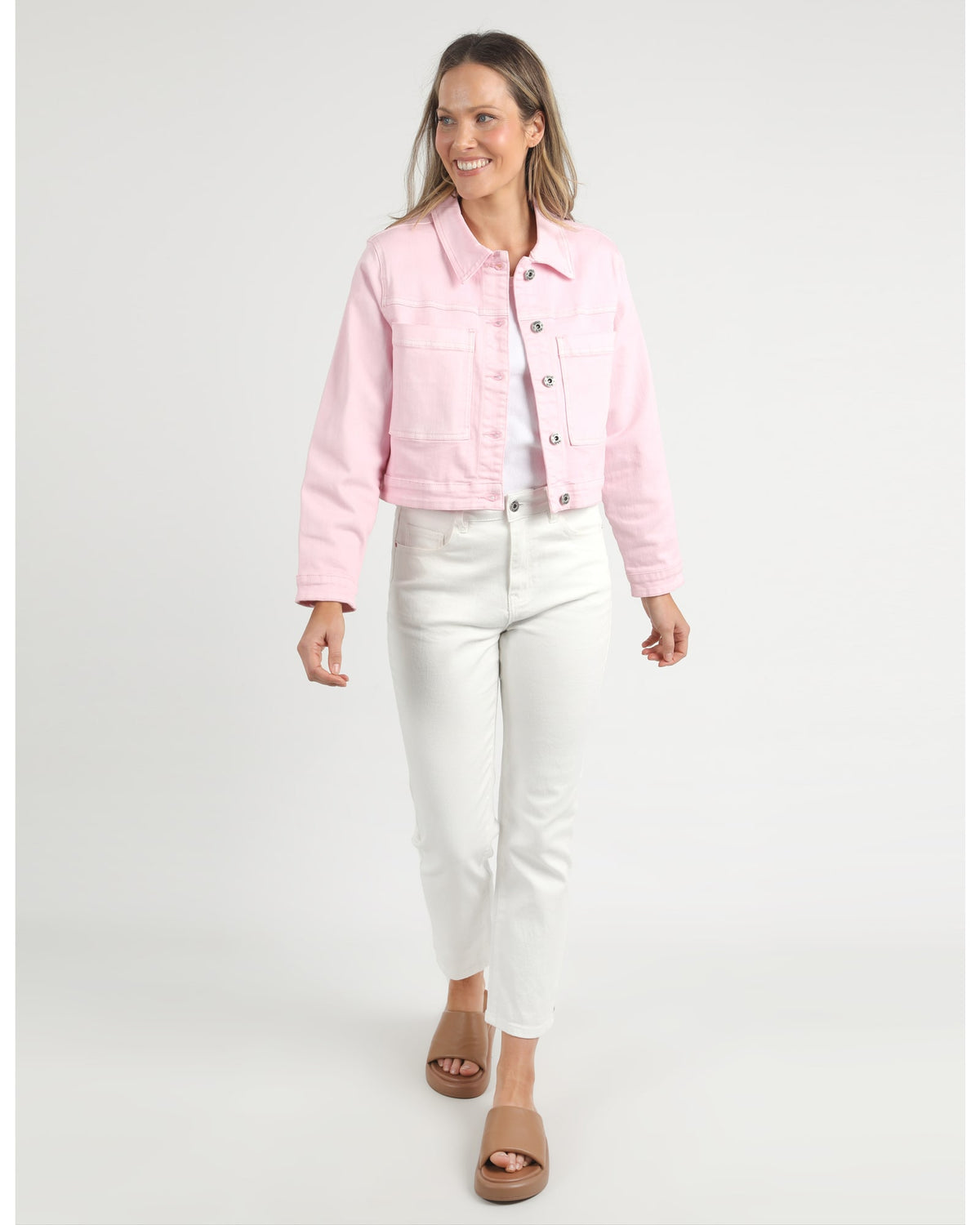 Elm - Hazel Denim Jacket - Pink