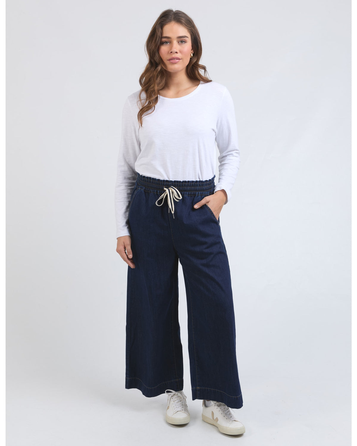 Elm - Greta Wide Leg Pant - Denim