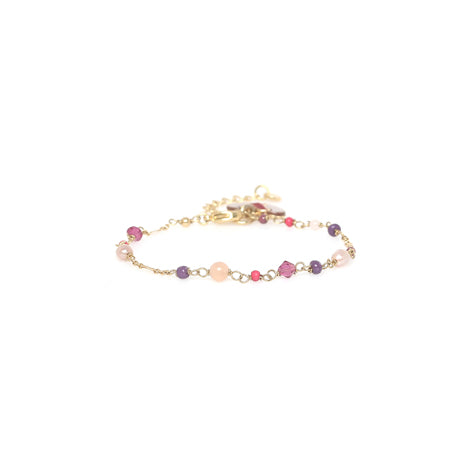 Franck Herval - ESMEE adjustable looped bracelet with dangle heart
