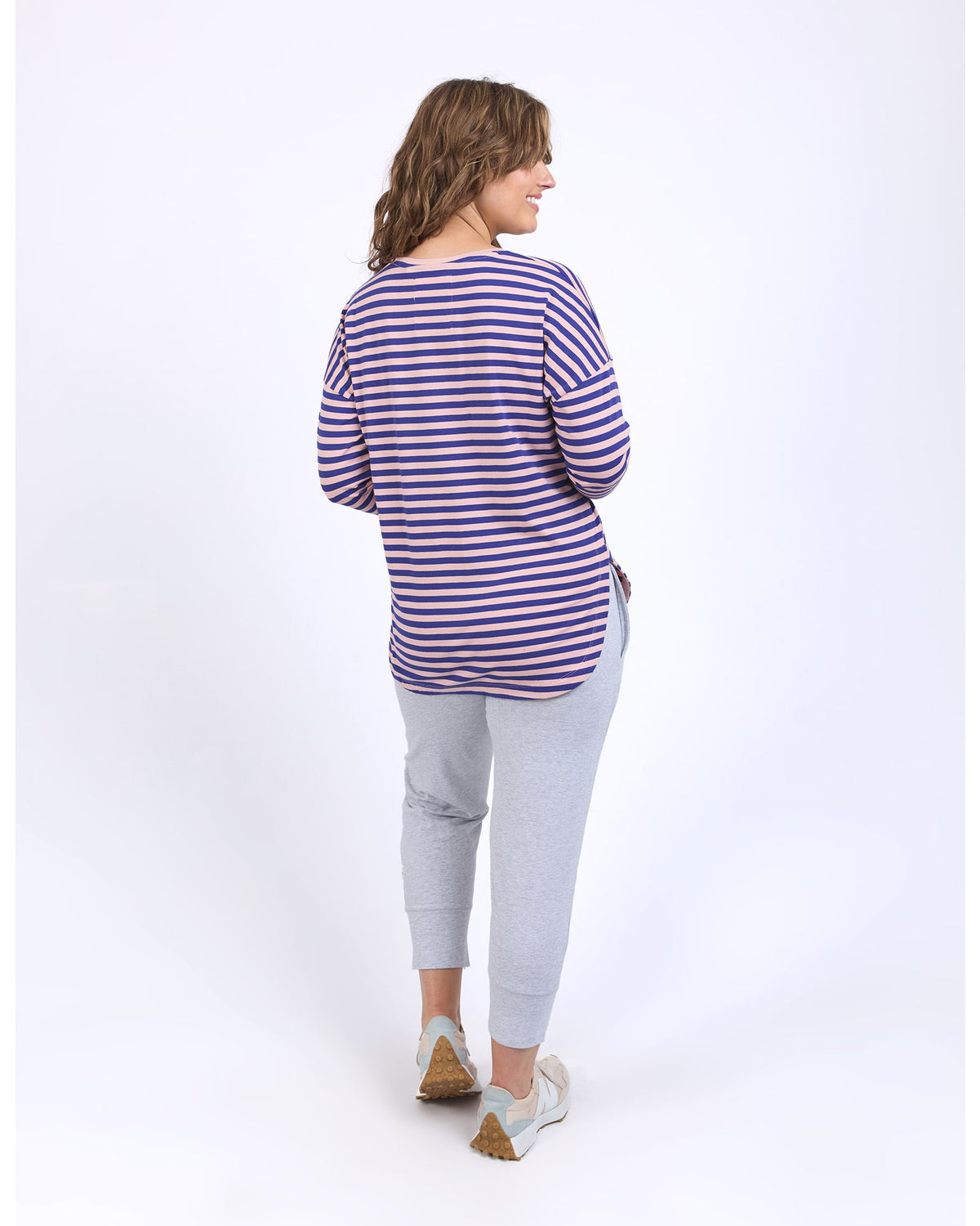 Elm - Lauren Long Sleeve Tee - Blue Blush