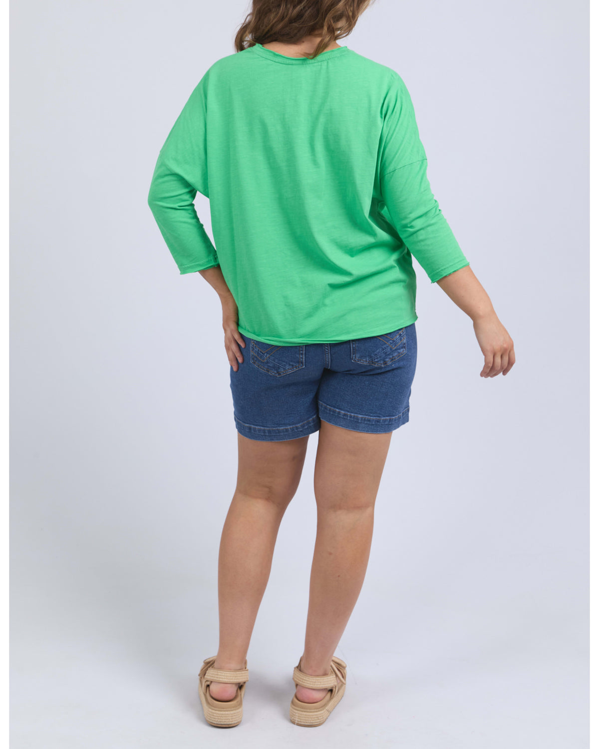 Elm - Anya Long Sleeve Tee - Spring Green