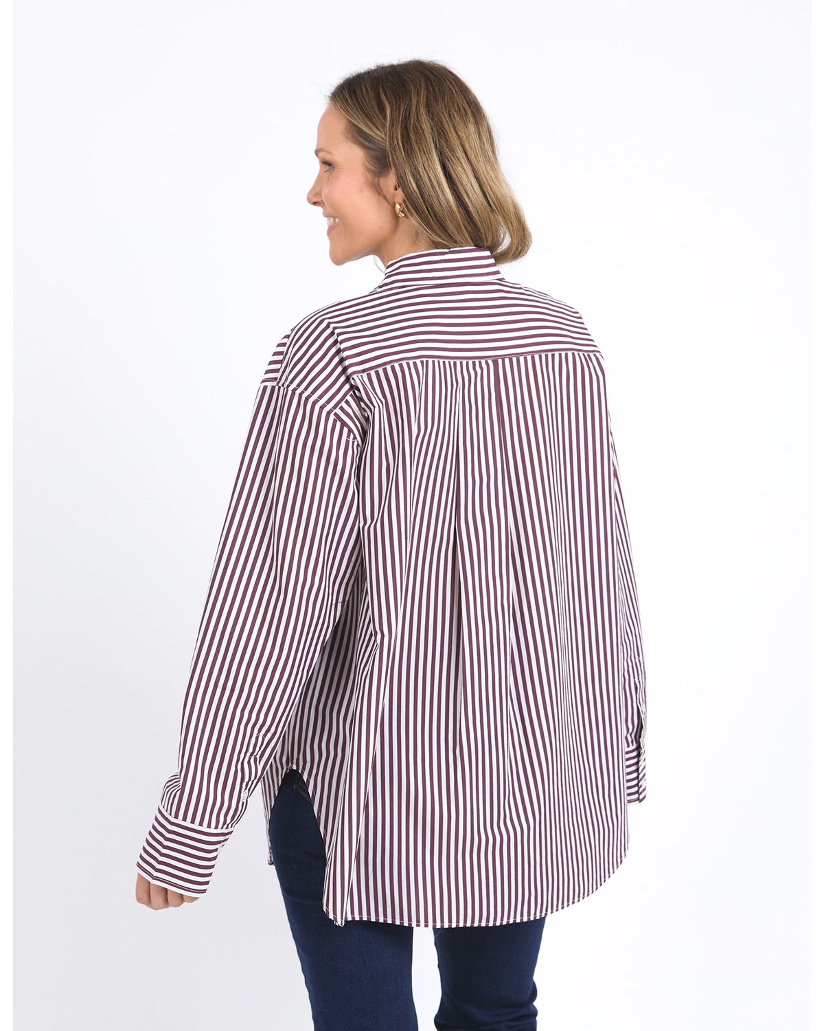 Elm - Lila Stripe Shirt - Merlot